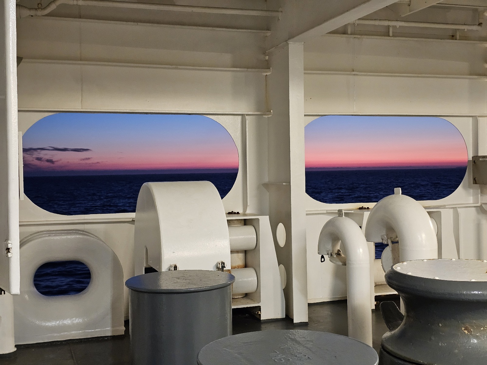 mooring sunset